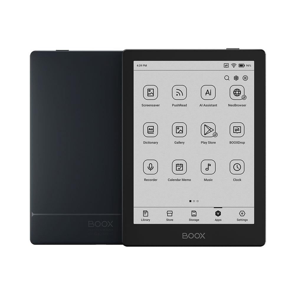 E-Reader ONYX BOOX 6" 1072x1448 Memory 32 MB 1xUSB-C Micro SDXC Wireless LAN Bluetooth Black OPC1225R