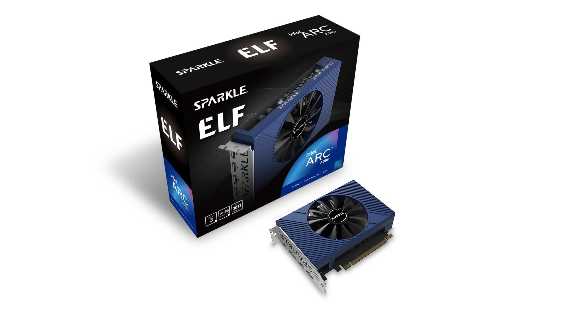 Graphics Card SPARKLE Intel Arc A380 6 GB GDDR6 96 bit PCIE 4.0 8x GPU 2000 MHz Single Slot Fansink 1xHDMI 3xDisplayPort SA380E-6G