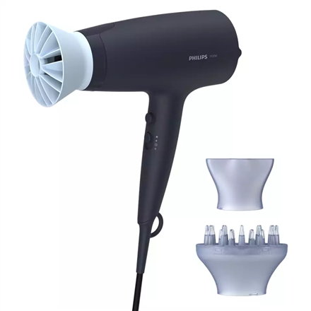 Philips | Hair Dryer | BHD360/20 | 2100 W | Number of temperature settings 6 | Ionic function | Diffuser nozzle | Black/