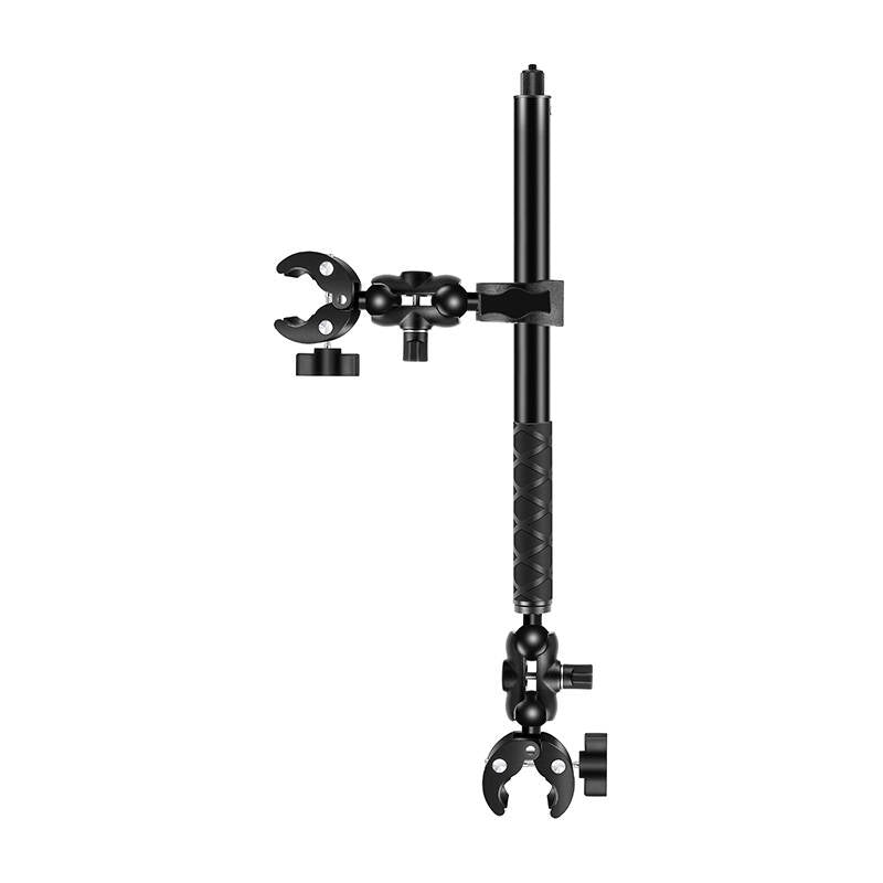 Motorcycle/bicycle mount PULUZ with a single clamp and selfie stick 150 cm - Image 1