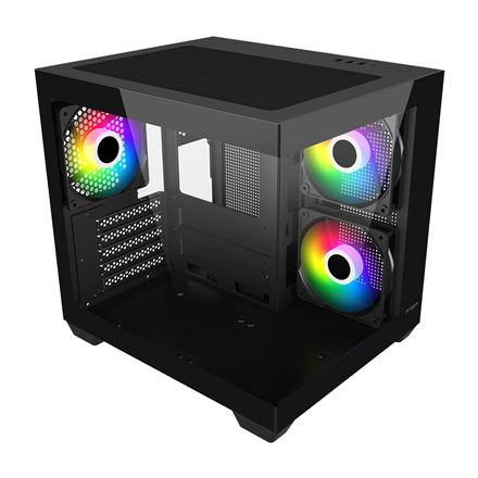 FSP Case | S140-BA | Black | Mini-ITX, uATX(M-ATX)