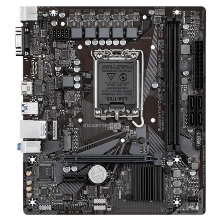 Gigabyte | H610M H V2 G1.0 | Processor family Intel | Processor socket LGA1700 | DDR5 | Supported hard disk drive interf