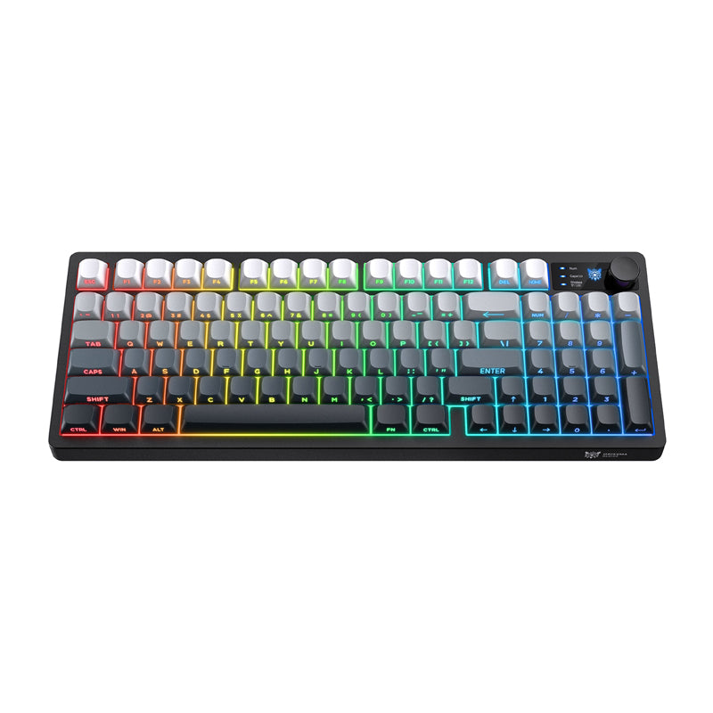 Onikuma MT902 2.4G Gaming Keyboard (Black and White Gradient) - Image 1