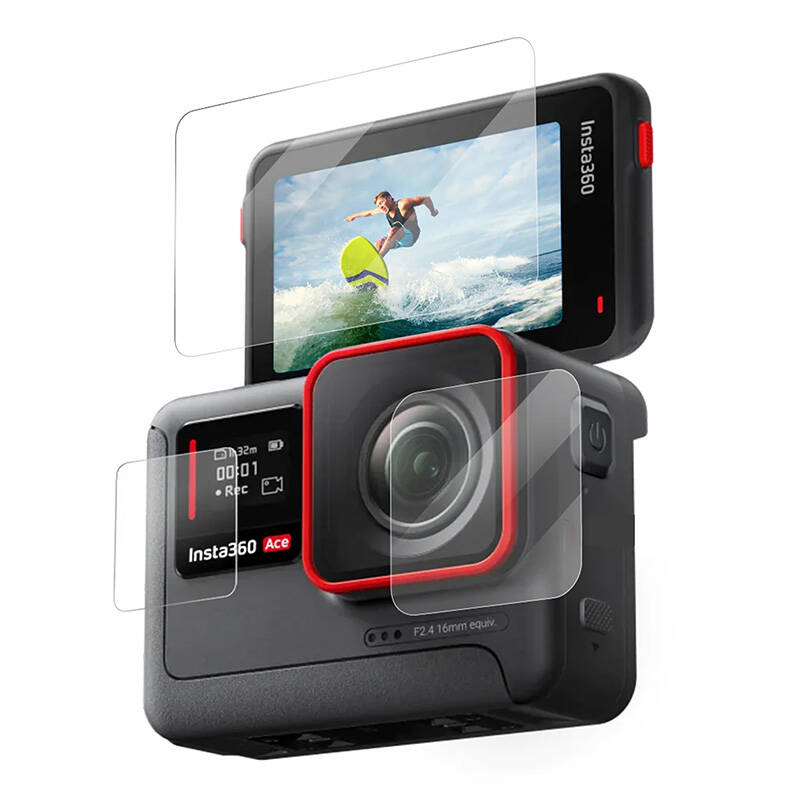 TELESIN tempered glass for Insta360 Ace Pro / Ace camera - Image 2