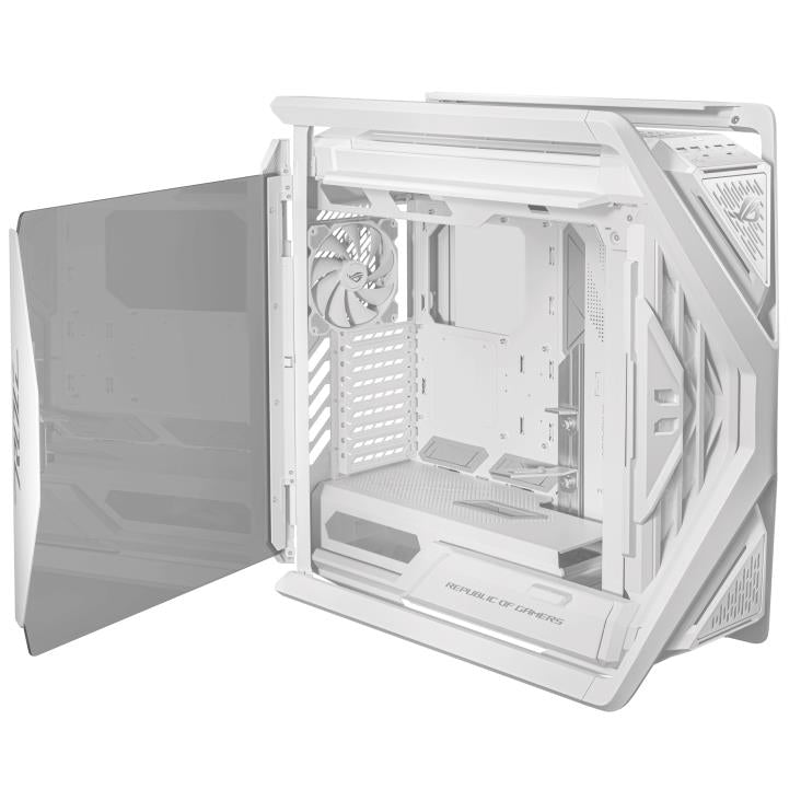 Case ASUS ROG Hyperion GR701 MidiTower Case product features Transparent panel Not included ATX EATX MicroATX MiniITX Colour White GR701ROGHYPWH/PWMFAN