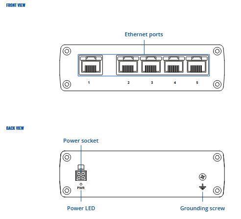 Switch TELTONIKA TSW110 Desktop/pedestal DIN Rail TSW110