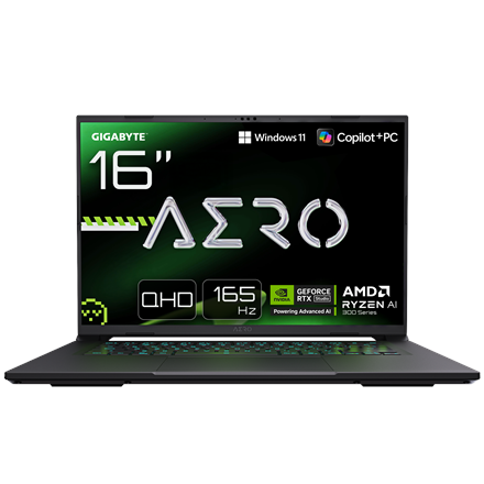 Gigabyte AERO X16 Gaming 1TH | Space Gray | 16 " | IPS | WQXGA | 2560 x 1600 pixels | 165 Hz | Anti-glare | AMD Ryzen AI
