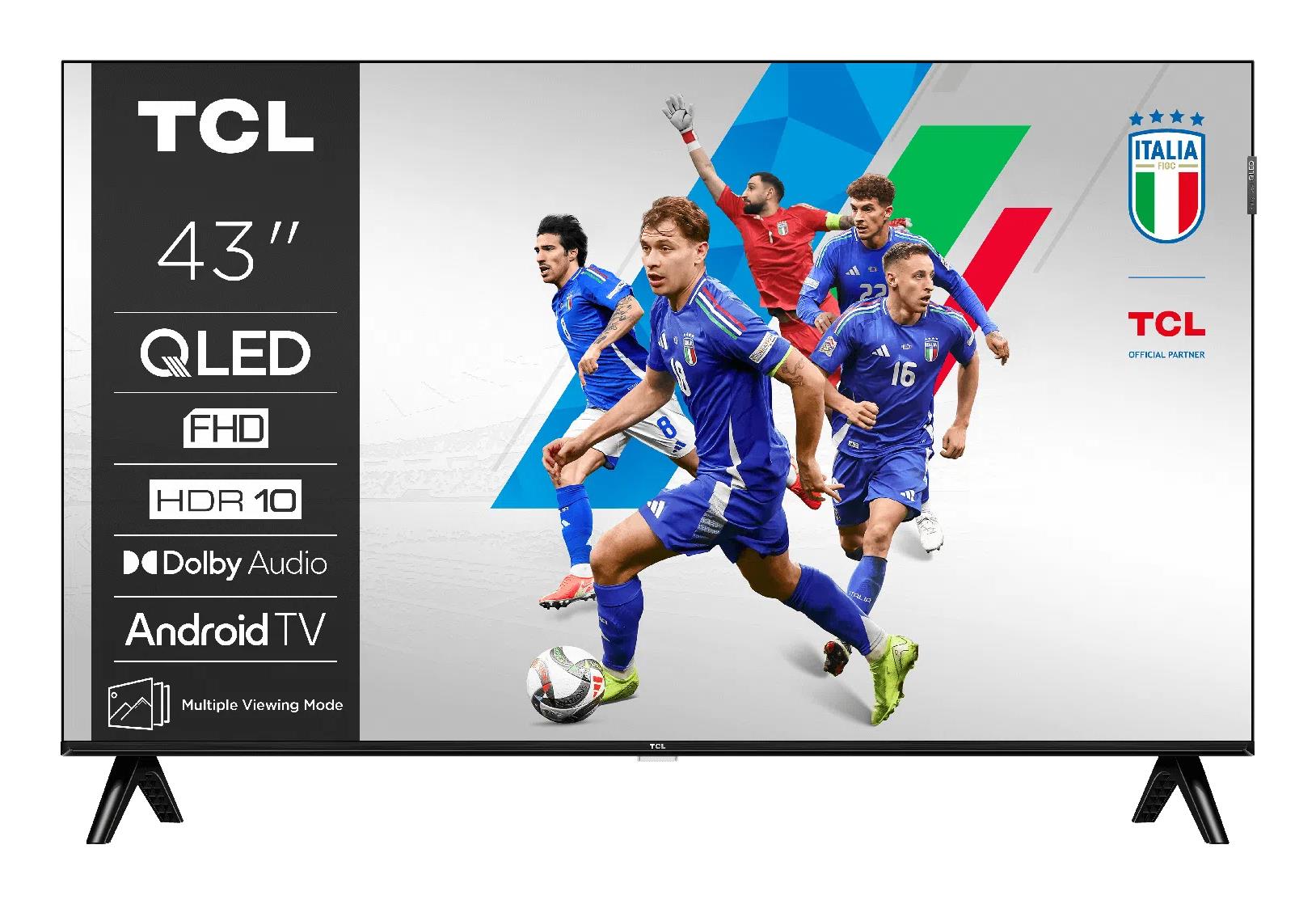 TV Set TCL 43 " Full HD 1920 x 1080 pixels Flat 16:9 QLED 43V5C