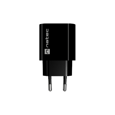 Natec Ribera USB Charger 1X USB-A 18W, Black