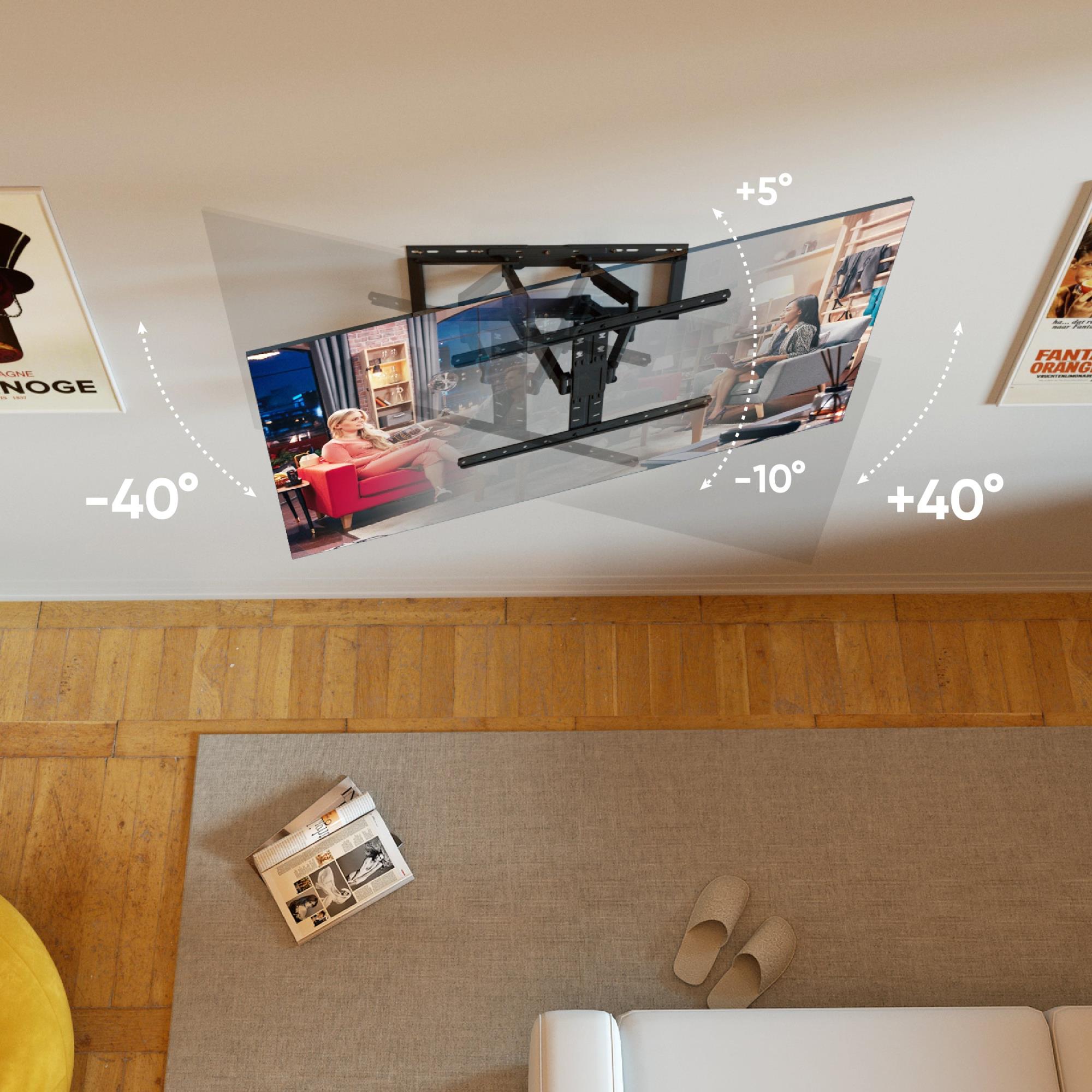 TV SET ACC WALL MOUNT /32-90"/BLACK SM6-B ONKRON