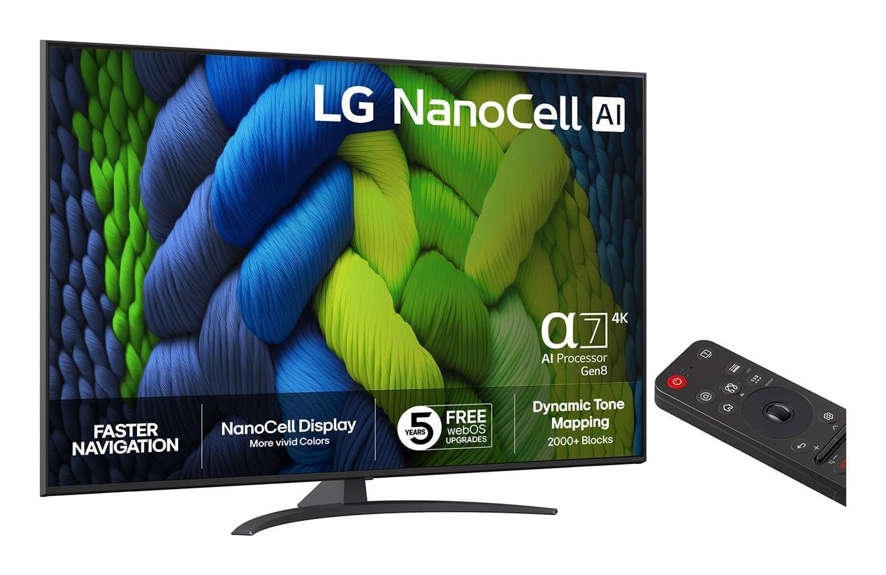 TV Set LG 65 " 4K Ultra HD 3840 x 2160 pixels Flat 16:9 LED 65NANO82A6B