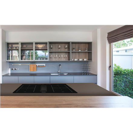 CATA Venting Hob | IAS 7024 | Induction | Number of burners/cooking zones 4 | Slider | Black | CATA | Hob with Hood | IA