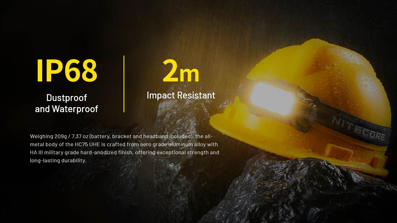 HEADLAMP H SERIES 3000 LUMENS/HC75 UHE NITECORE