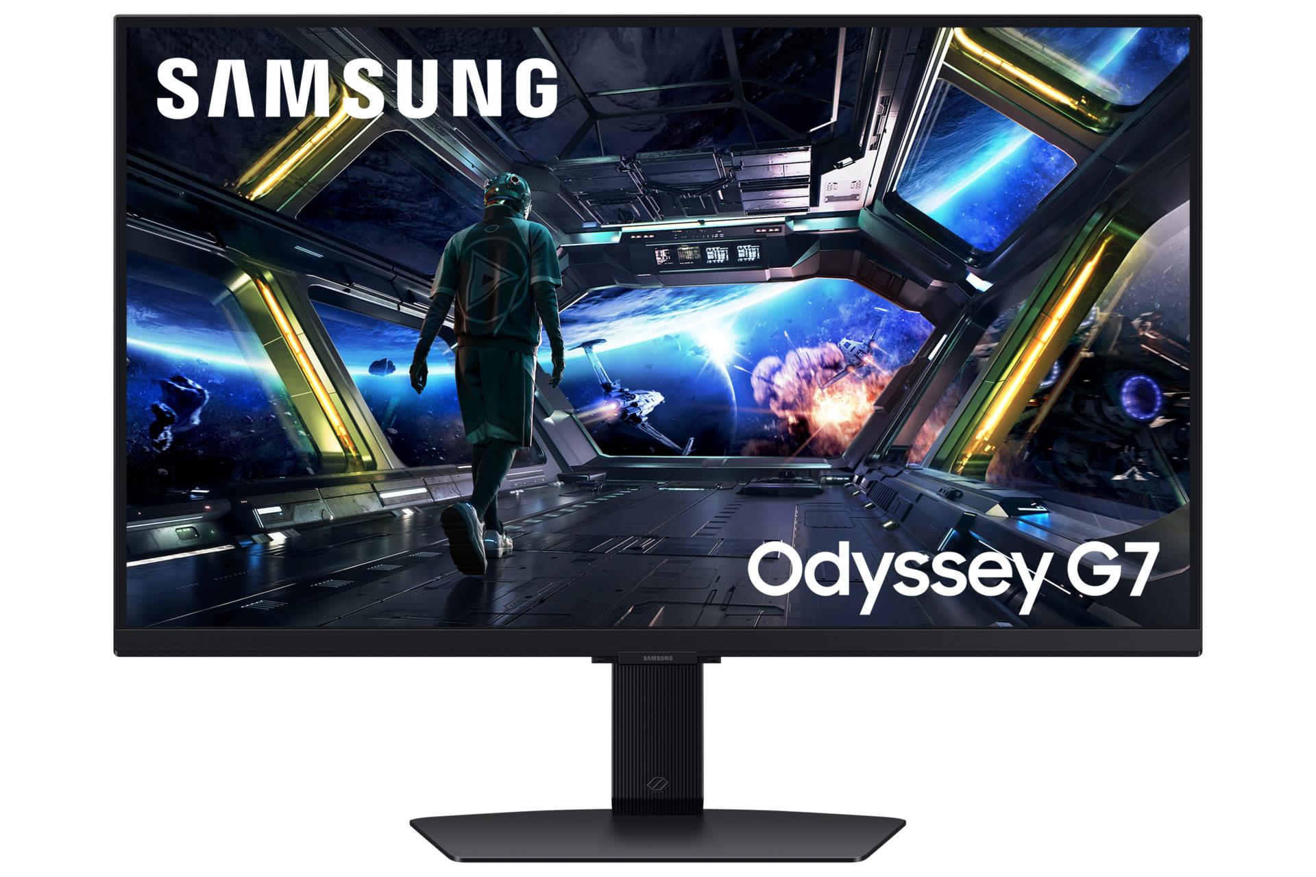 LCD Monitor SAMSUNG Odyssey G7 27" Gaming Panel IPS 3840x2160 16:9 144Hz 1 ms Speakers Swivel Pivot Height adjustable Tilt Colour Black LS27DG702EUXDU