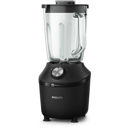 Philips Blender | HR2291/01 3000 Series | Tabletop | 600 W | Jar material Glass | Jar capacity 2 L | Ice crushing | Blac