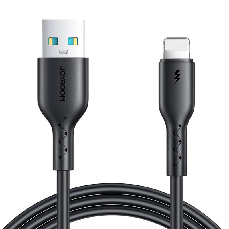 Cable Flash Charge USB to Lightning Joyroom SA26-AL3/ 3A / 1m (black) - Image 1