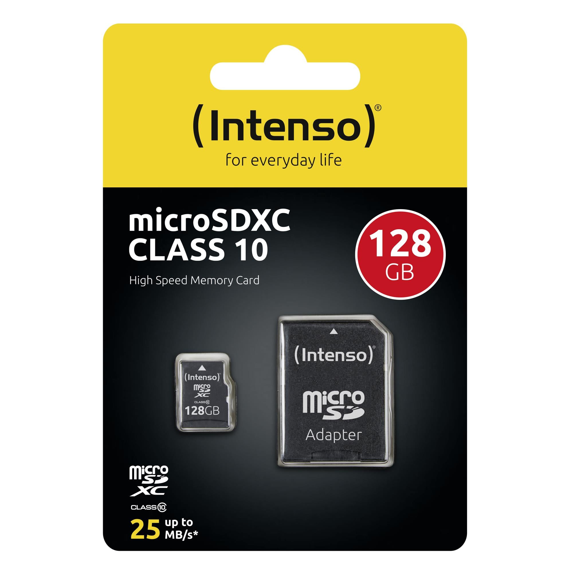 MEMORY MICRO SDXC 128GB C10/W/ADAPTER 3413491 INTENSO