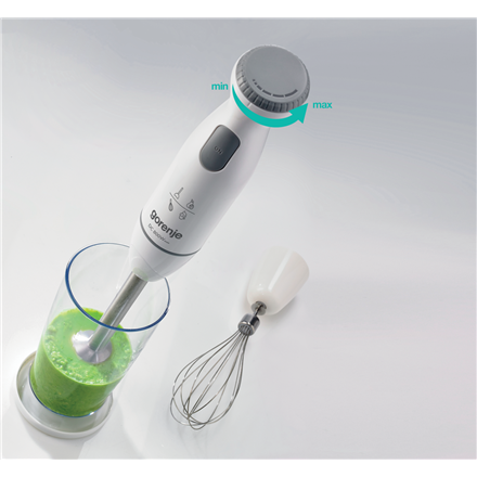 Gorenje Hand blender | HBC802QW | Hand Blender | 800 W | Jar material Plastic | Jar capacity 0.5 L | White
