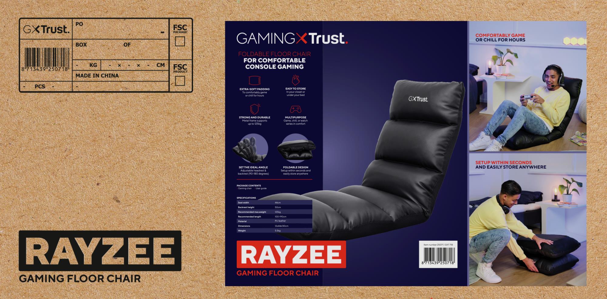 GAMING CHAIR FLOOR GXT718/RAYZEE 25071 TRUST
