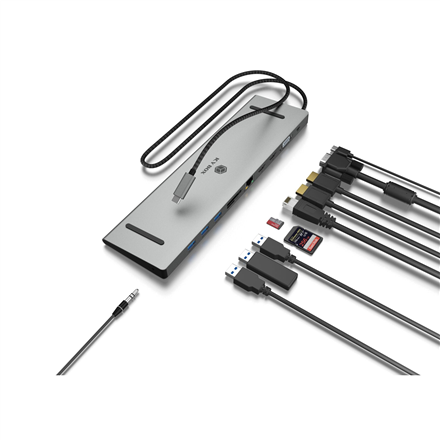 Raidsonic Docking Station | IB-DK2106a-CPD | Ethernet LAN (RJ-45) ports 1 | VGA (D-Sub) ports quantity 1 | HDMI ports qu