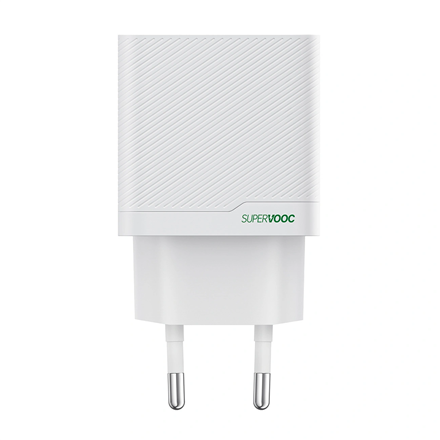 OPPO SUPERVOOC 45W Dual-Port Charger, OSAB4CB4AE, White | Charger