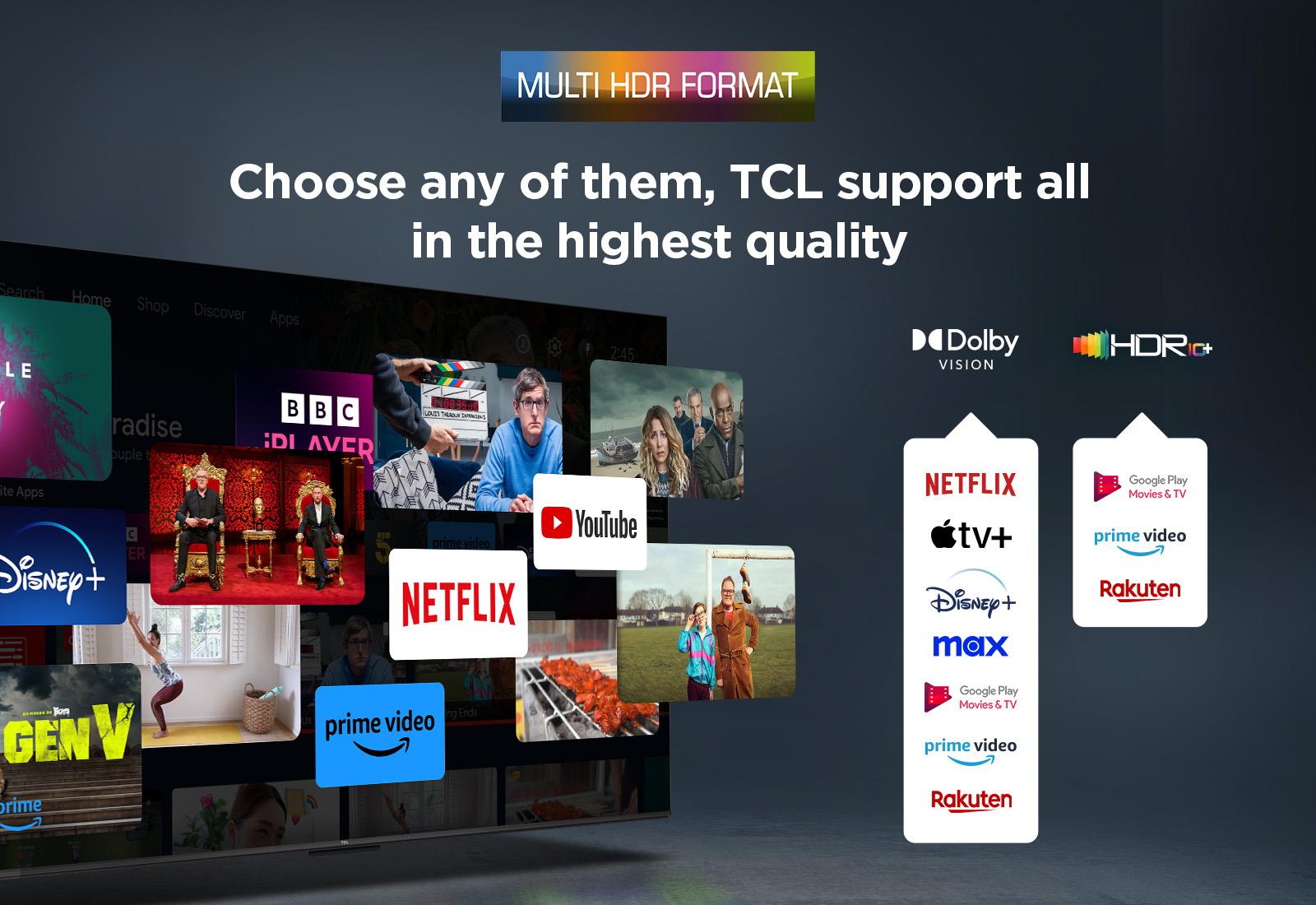 TV Set TCL 43 " 4K Ultra HD 3840 x 2160 pixels Flat 16:9 DLED 43V6C