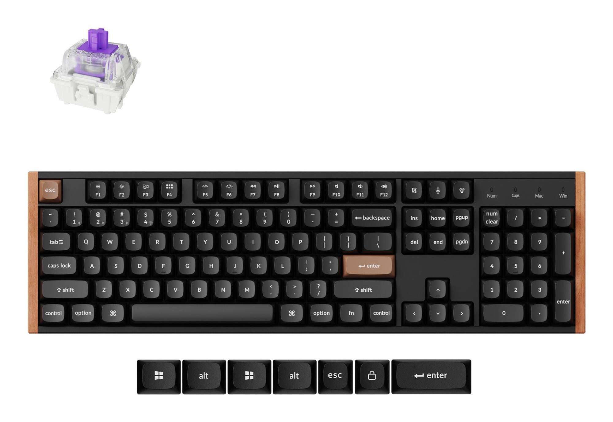 KEYBOARD WRL K10 HE SPECIAL ED/BLACK K10H-F1 KEYCHRON