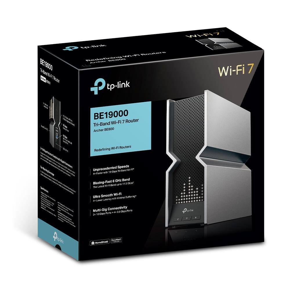 Wireless Router TP-LINK Wireless Router 19000 Mbps Mesh Wi-Fi 7 USB 3.0 4x2.5GbE 2x10GbE LAN \ WAN ports 2 Number of antennas 8 ARCHERBE800