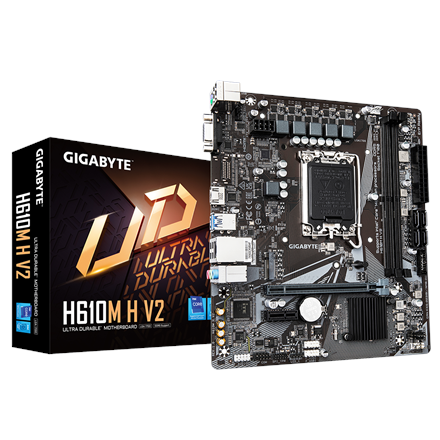 Gigabyte | H610M H V2 G1.0 | Processor family Intel | Processor socket LGA1700 | DDR5 | Supported hard disk drive interf