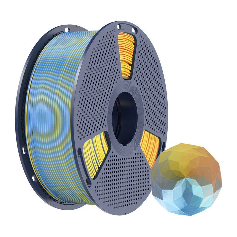 Sunlu PLA+ Silk Forth-Color Filament (blue-purple-orange-yellow) - Image 2