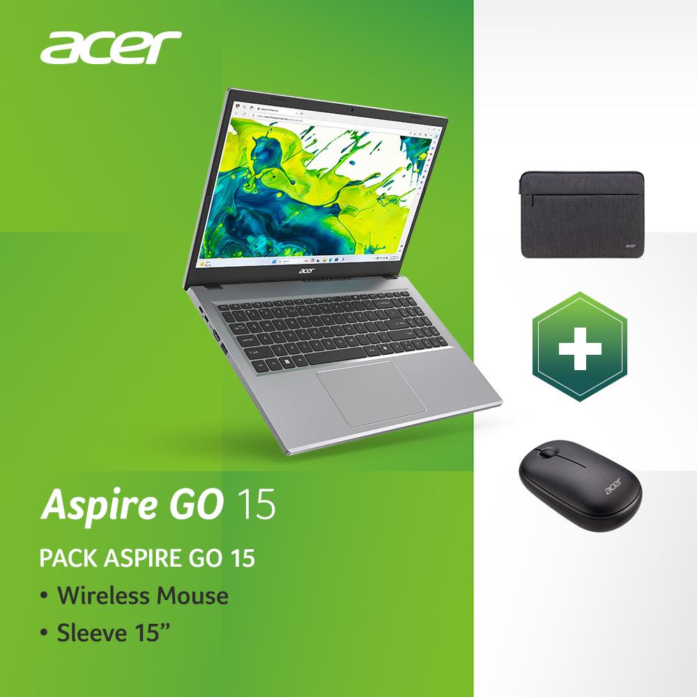 Notebook ACER Aspire Go 15 AG15-42P-R2WK CPU Ryzen 7 5825U 2000 MHz 15.6" 1920x1080 RAM 16GB DDR4 SSD 512GB AMD Radeon Graphics Integrated ENG/RUS Windows 11 Home Pure Silver 1.78 kg NX.J7WEL.004