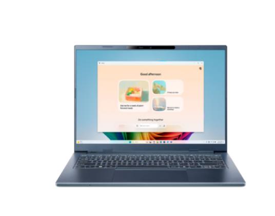 Notebook ACER Aspire Aspire 14 A A14-11M-X7S4 CPU Qualcomm Snapdragon X X1-26-100 3000 MHz 14" 1920x1200 RAM 32GB LPDDR5x SSD 1TB Qualcomm Adreno GPU Integrated ENG Card Reader microSD Windows 11 Home Blue 1.4 kg NX.JP3EL.002