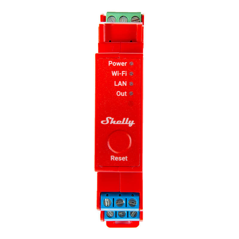 Shelly Pro 1PM DIN Rail Switch with Power measurement, 1 channel, WiFi/LAN - Image 1