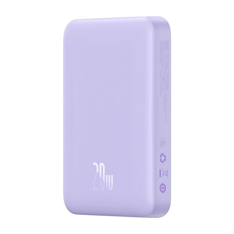 Powerbank Baseus Magnetic Mini 10000mAh, USB-C  20W MagSafe (purple) - Image 1