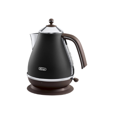 Delonghi | Icona Vintage | KBOV2001BK | Standard kettle | 2000 W | 1.7 L | Stainless steel | 360° rotational base | Blac