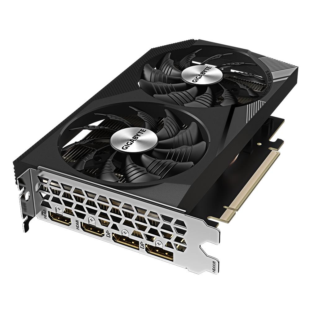 Graphics Card GIGABYTE NVIDIA GeForce RTX 3050 8 GB GDDR6 128 bit PCIE 4.0 16x Memory 14000 MHz 2xHDMI 2xDisplayPort GV-N3050WF2OCV2-8GD