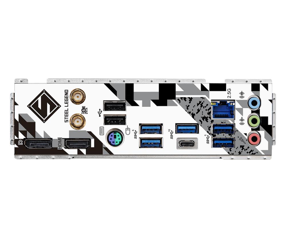 Mainboard ASROCK Intel B760 Express LGA1700 Micro-ATX Memory DDR5 Memory slots 4 1xPCI-Express 4.0 1x 1xPCI-Express 5.0 16x 4xM.2 1xHDMI 1xDisplayPort 2xUSB 2.0 5xUSB 3.2 1xUSB-C 1xPS/2 1xRJ45 3xAudio port B760MSTEELLEGENDWIFI