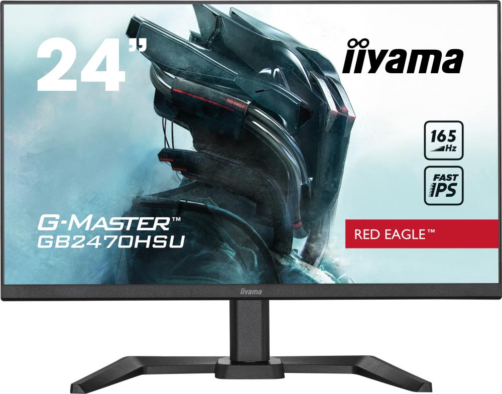 LCD Monitor IIYAMA GB2470HSU-B5 24" Panel IPS 1920x1080 16:9 165Hz Matte 0.8 ms Speakers Pivot Height adjustable Tilt Colour Black GB2470HSU-B5