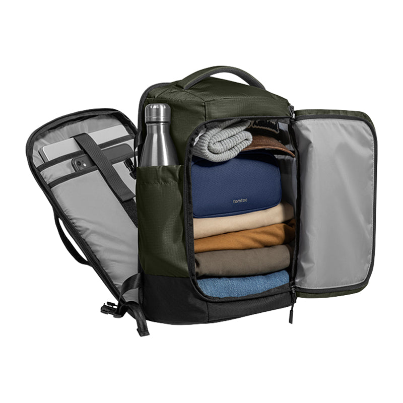 TOMTOC Navigator-T66 Liteway Travel Backpack 15.6"/28L (green) - Image 3
