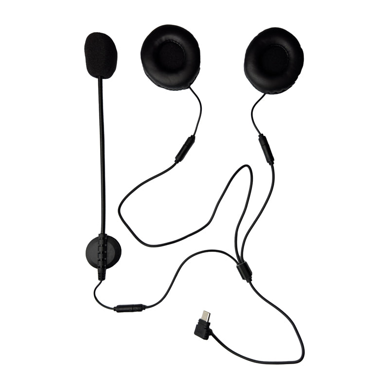 Type C headset for motorcycle helmet for K1/MS8/MS20 intercom EJEAS HIFI-M4H - Image 1