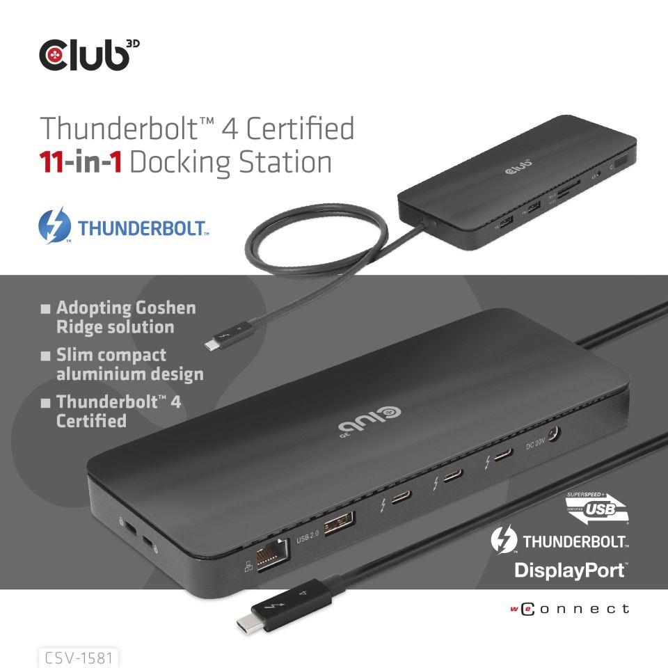 NB ACC DOCKING STATION 11IN1/THUNDERBOLT CSV-1581 CLUB3D