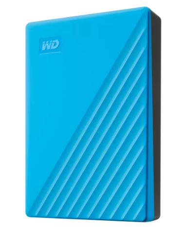 External HDD WESTERN DIGITAL My Passport 6TB USB 2.0 USB 3.2 Colour Sky Blue WDBR9S0060BBL-WESN