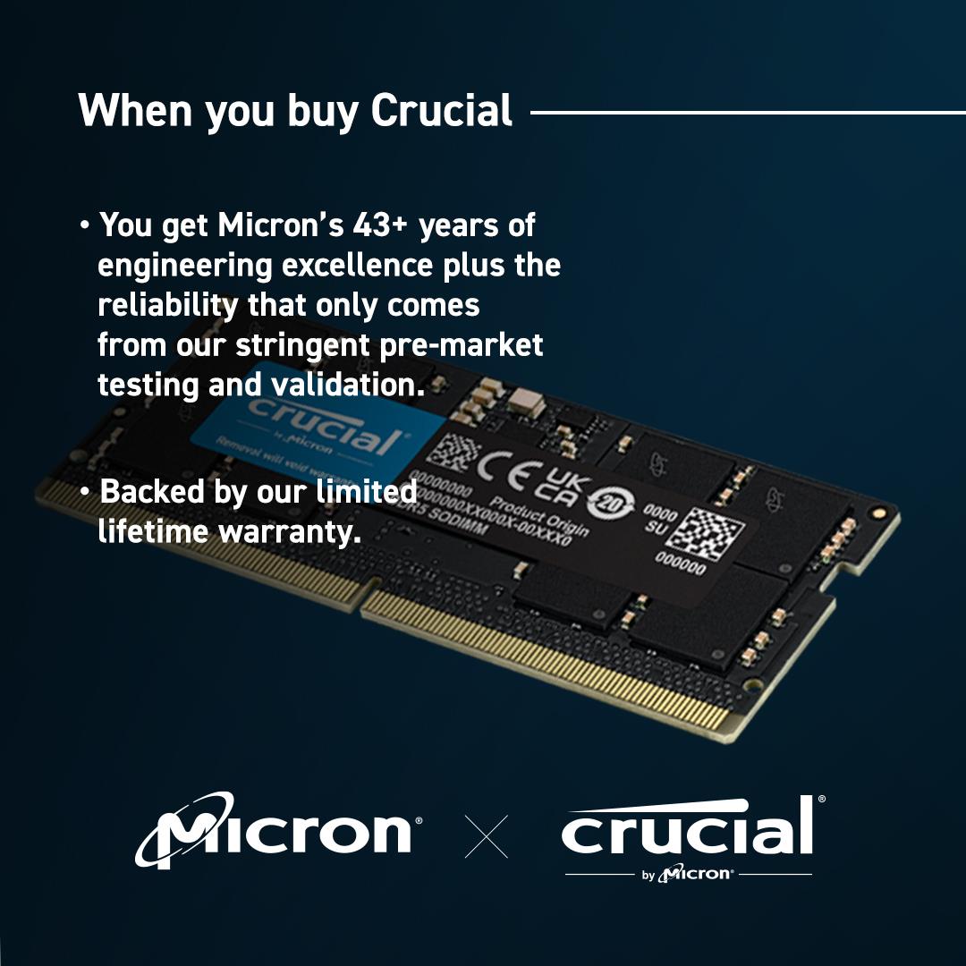 NB MEMORY 24GB DDR5-5600/SO CT24G56C46S5 CRUCIAL