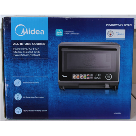 SALE OUT. Midea MSO25H Microwave oven with Grill, Airfry and Steam function, 25 L, Black | Midea Microwave oven | MSO25H