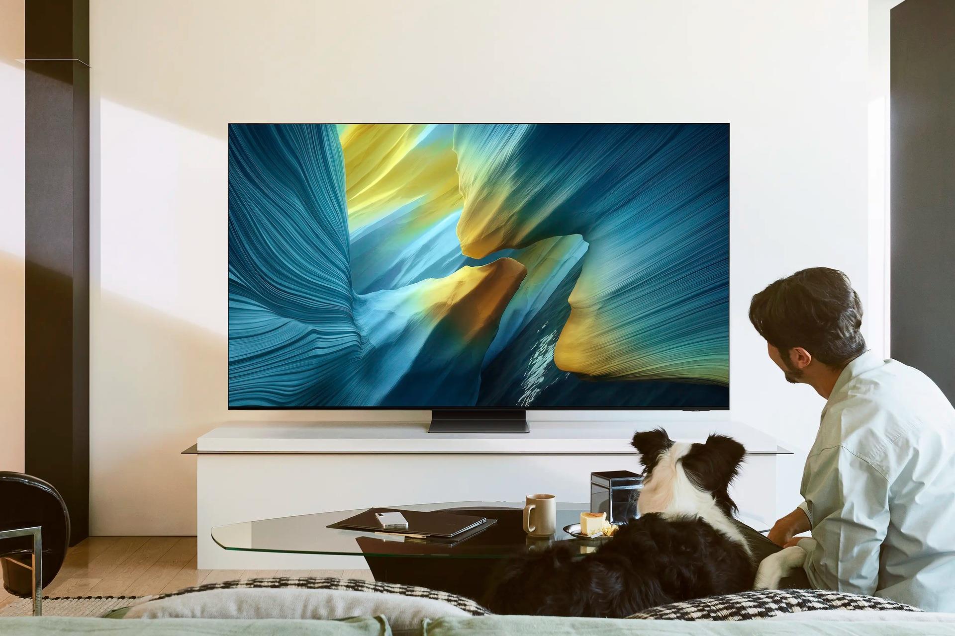 TV Set SAMSUNG 83 " 4K Ultra HD 3840 x 2160 pixels Flat 16:9 OLED QE83S95FAEXXH