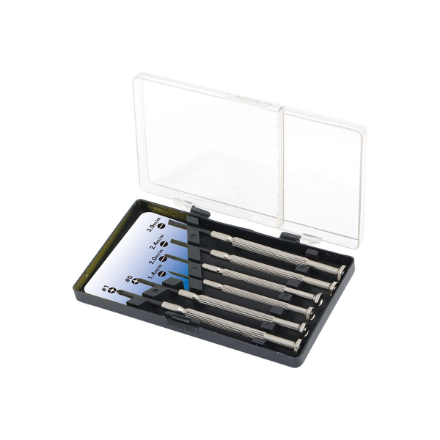 Logilink | Small Screwdriver Set, 6pcs | Incl. transport boxThe set includes1x slot driver 1.4 mm1x slot driver 2.0 mm1x