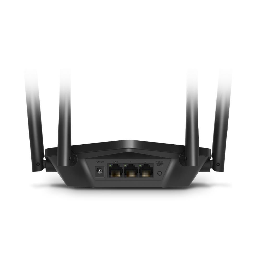 Wireless Router MERCUSYS 1500 Mbps Wi-Fi 6 IEEE 802.11a/b/g IEEE 802.11n IEEE 802.11ac IEEE 802.11ax 3x10/100/1000M LAN \ WAN ports 1 Number of antennas 4 MR60X