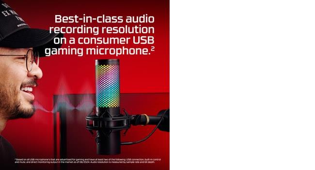 MICROPHONE HYPERX QUADCAST 2 S/BLACK 9A273AA HYPERX