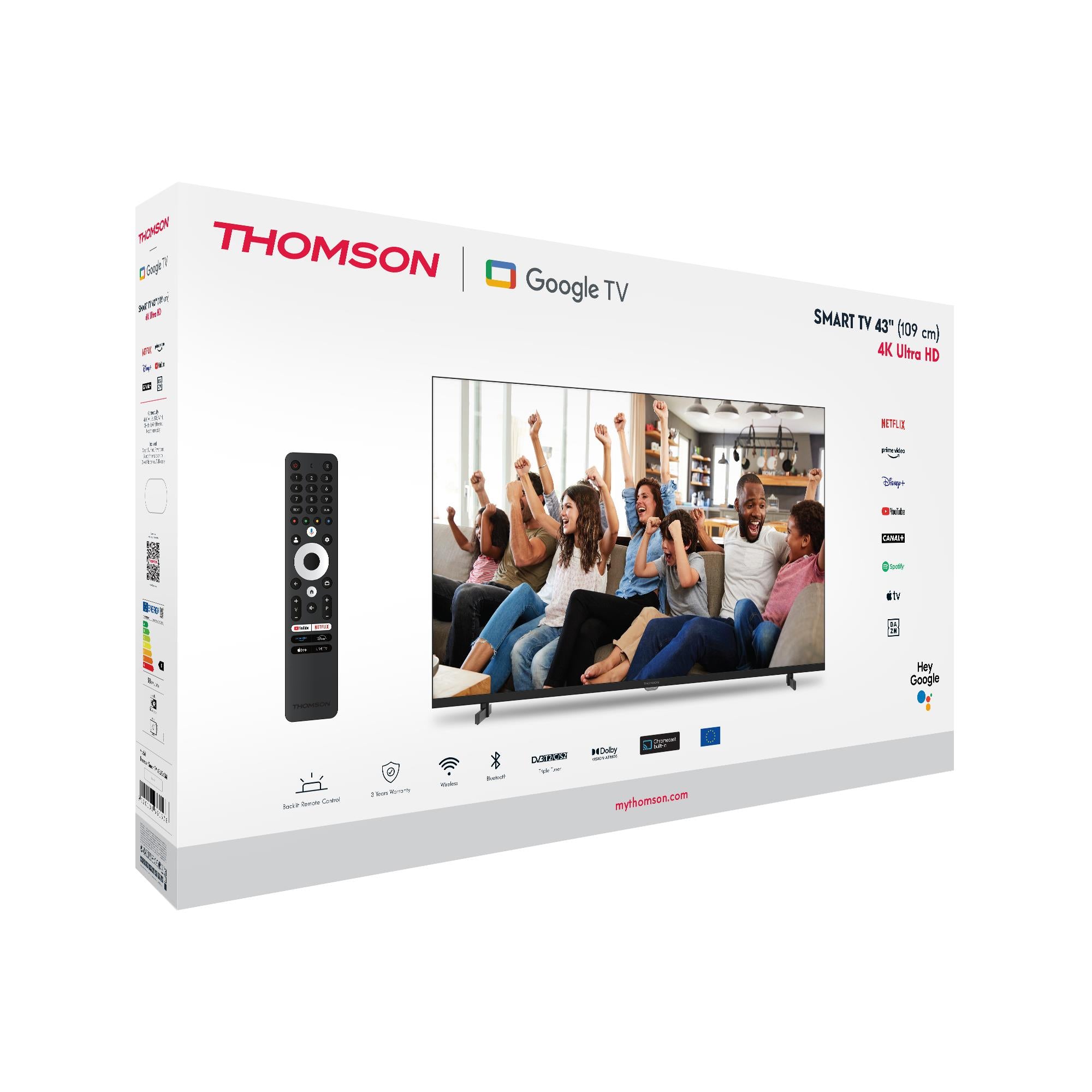 TV Set THOMSON 43 " 4K Ultra HD 3840 x 2160 pixels Flat 16:9 LED 43UG4S14