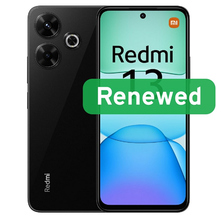 Xiaomi Renewed | Grade B | Redmi 13 | 128 GB | Midnight Black | LTE | O